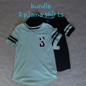 2 sleep shirt bundle pajama tops XS